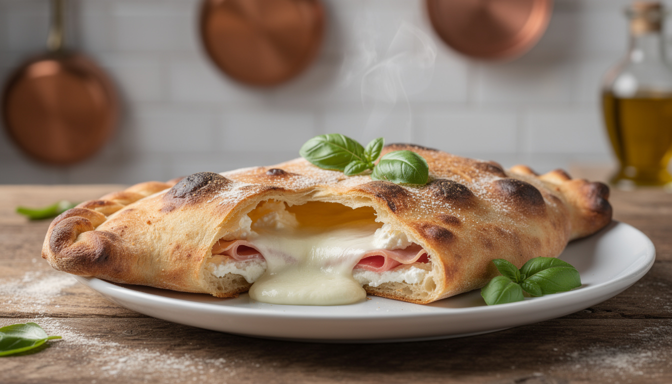 découvrez la recette authentique du calzone napolitain, une pizza pliée et généreusement farcie de saveurs italiennes traditionnelles. parfaite pour un repas gourmand et convivial !