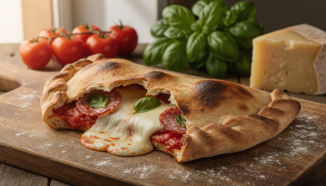 découvrez la calzone napolitain, une délicieuse pizza pliée farcie aux saveurs traditionnelles de naples, parfaite pour un repas gourmand et convivial.