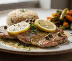découvrez la recette express des escalopes au citron, une délicieuse scaloppina italienne rapide à préparer et pleine de saveurs fraîches.