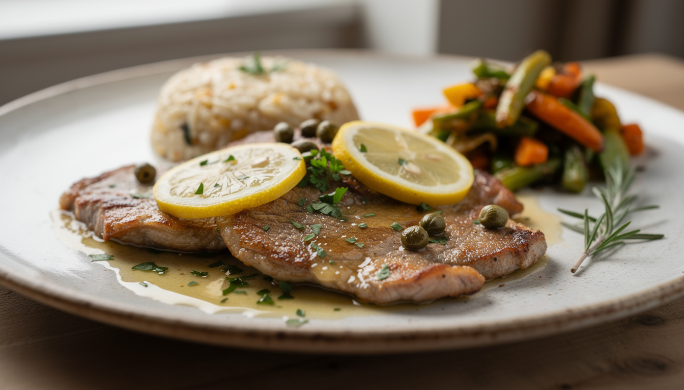 découvrez la recette express des escalopes au citron, une délicieuse scaloppina italienne rapide à préparer et pleine de saveurs fraîches.