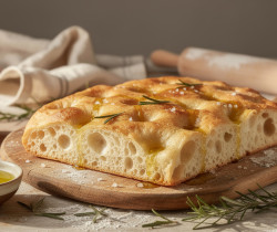 découvrez la recette moelleuse de la focaccia génoise à l'huile d'olive, un pain parfumé et facile à réaliser pour vos apéritifs ou repas.