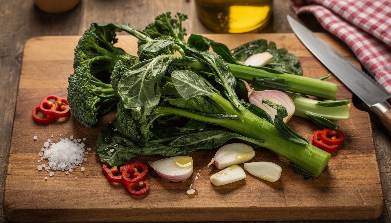 découvrez la recette traditionnelle des friarielli napolitains, un plat savoureux à base d'ail et de piment, parfait pour ajouter une touche authentique et piquante à vos repas.