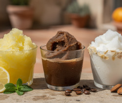 découvrez la granita sicilienne authentique aux saveurs rafraîchissantes de citron, café ou amande, parfaite pour un dessert glacé et gourmand.