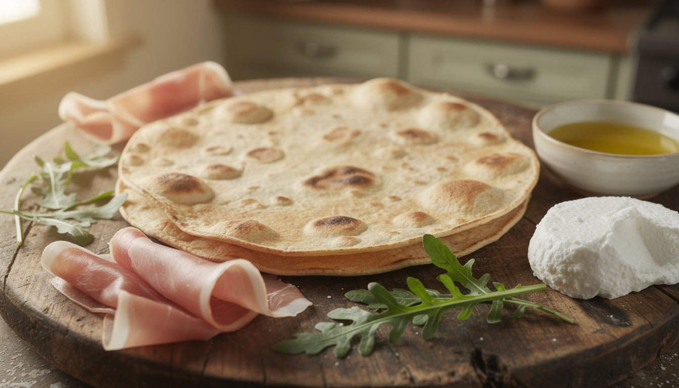 découvrez la recette traditionnelle de la piadina romagnola, la galette italienne maison simple et savoureuse à préparer chez vous.