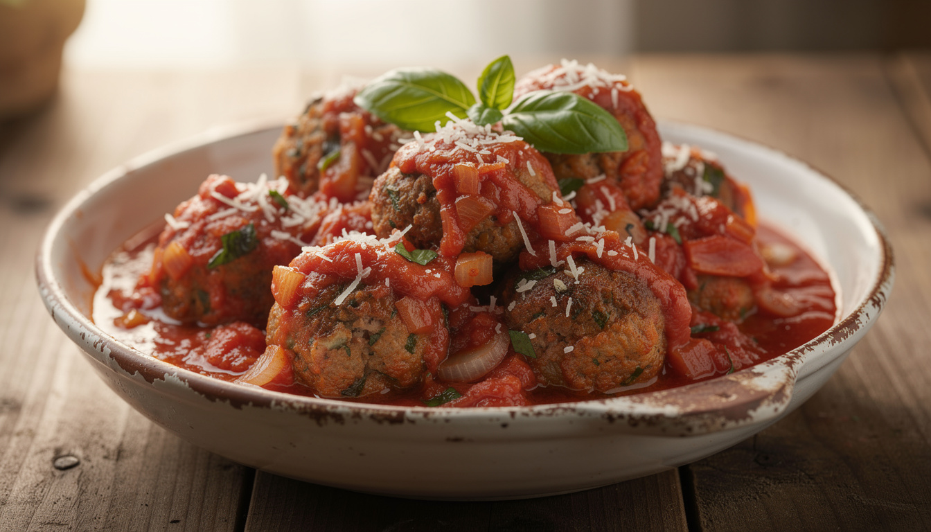 découvrez la recette authentique des polpette, les délicieuses boulettes de viande italiennes servies avec une sauce tomate savoureuse.