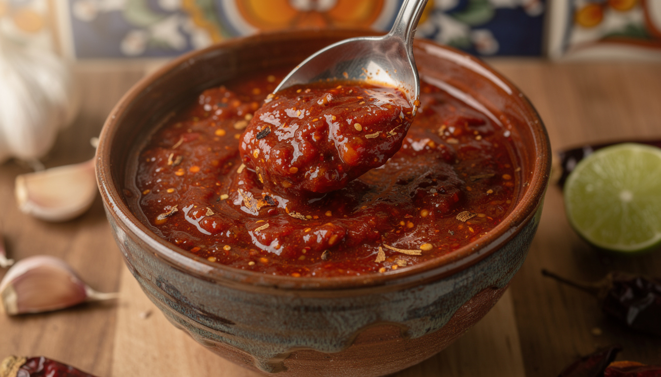 découvrez la salsa de chile de árbol, une sauce rouge authentique et très piquante, parfaite pour relever tous vos plats avec saveur et intensité.