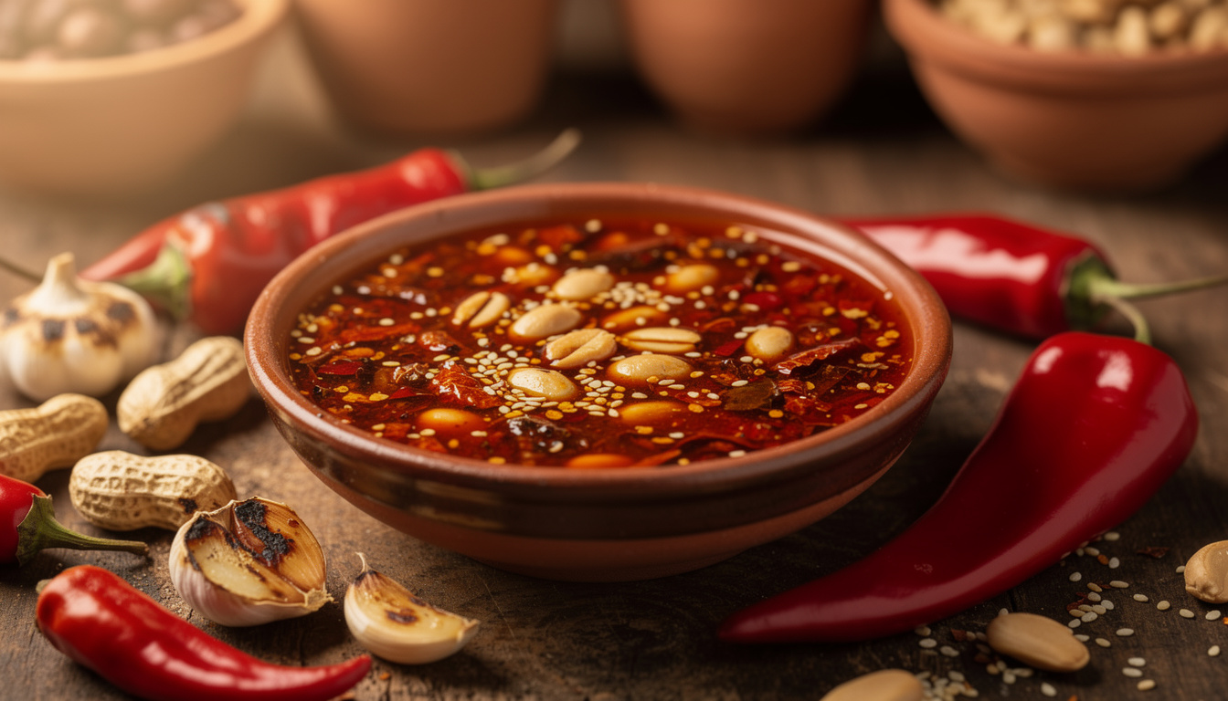 découvrez la salsa macha, une huile pimentée mexicaine aux cacahuètes, qui apporte une saveur unique et épicée à vos plats.