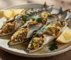 découvrez la recette traditionnelle sicilienne des sardes à beccafico : de savoureuses sardines farcies au goût authentique, idéales pour un repas méditerranéen plein de saveurs.