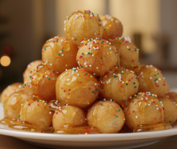 découvrez les struffoli napolitains, ces petites boules de noël croustillantes et dorées, délicieusement enrobées de miel, pour un dessert traditionnel et gourmand.