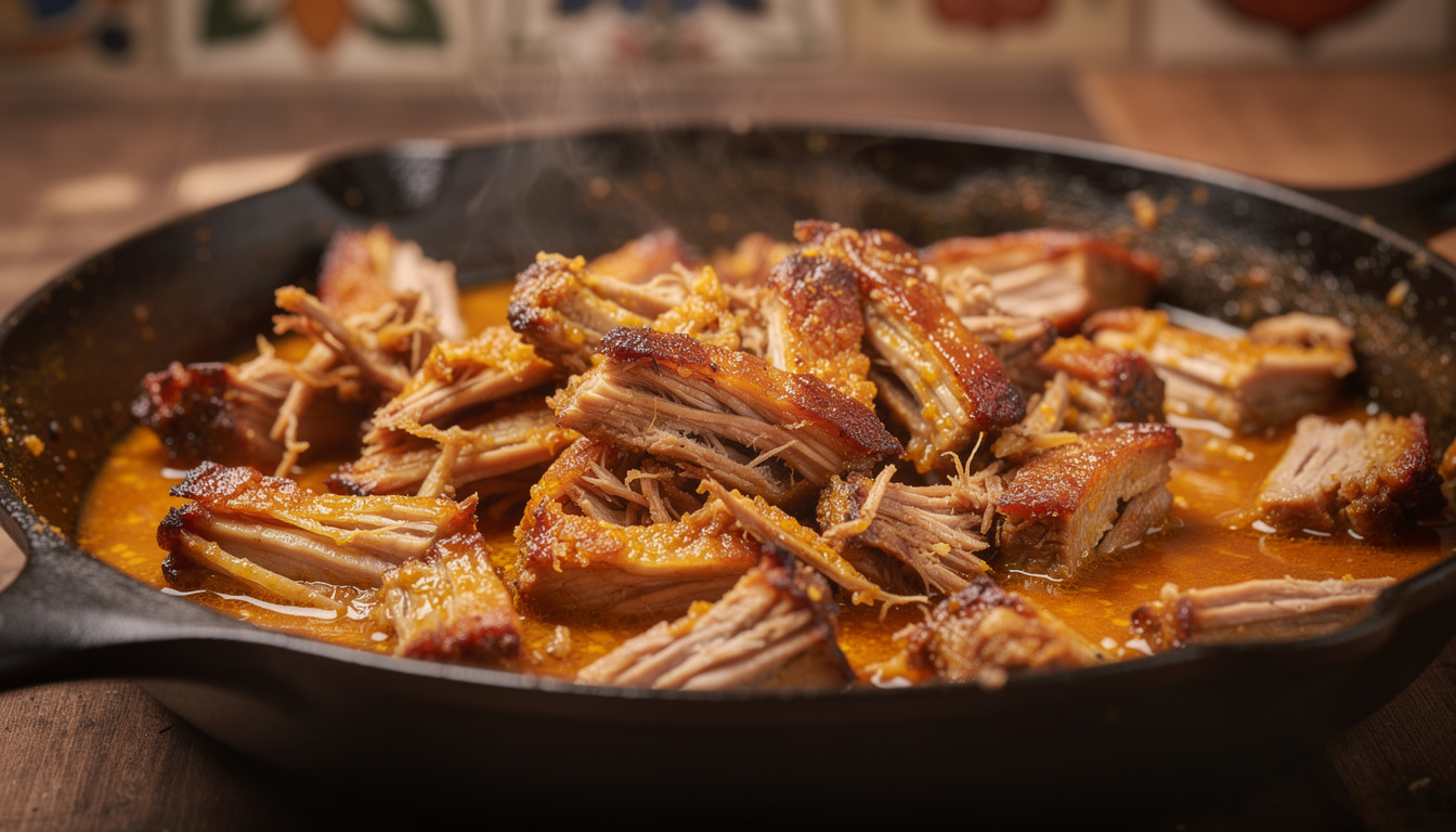 découvrez la recette authentique des tacos de carnitas, le porc confit effiloché typique du mexique, savoureux et plein de traditions.