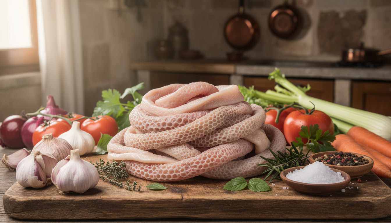 découvrez la trippa alla romana, une recette traditionnelle italienne de tripes à la romaine savoureuse et authentique, parfaite pour les amateurs de cuisine rustique.