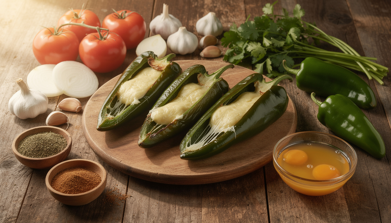 découvrez la recette authentique des chiles rellenos, ces piments farcis traditionnels mexicains, savoureux et épicés, parfaits pour un repas plein de saveurs.