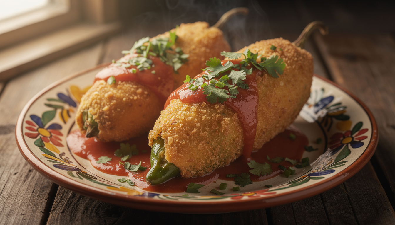 découvrez la recette authentique des chiles rellenos, de délicieux piments farcis à la mexicaine, parfaits pour un repas savoureux et épicé.