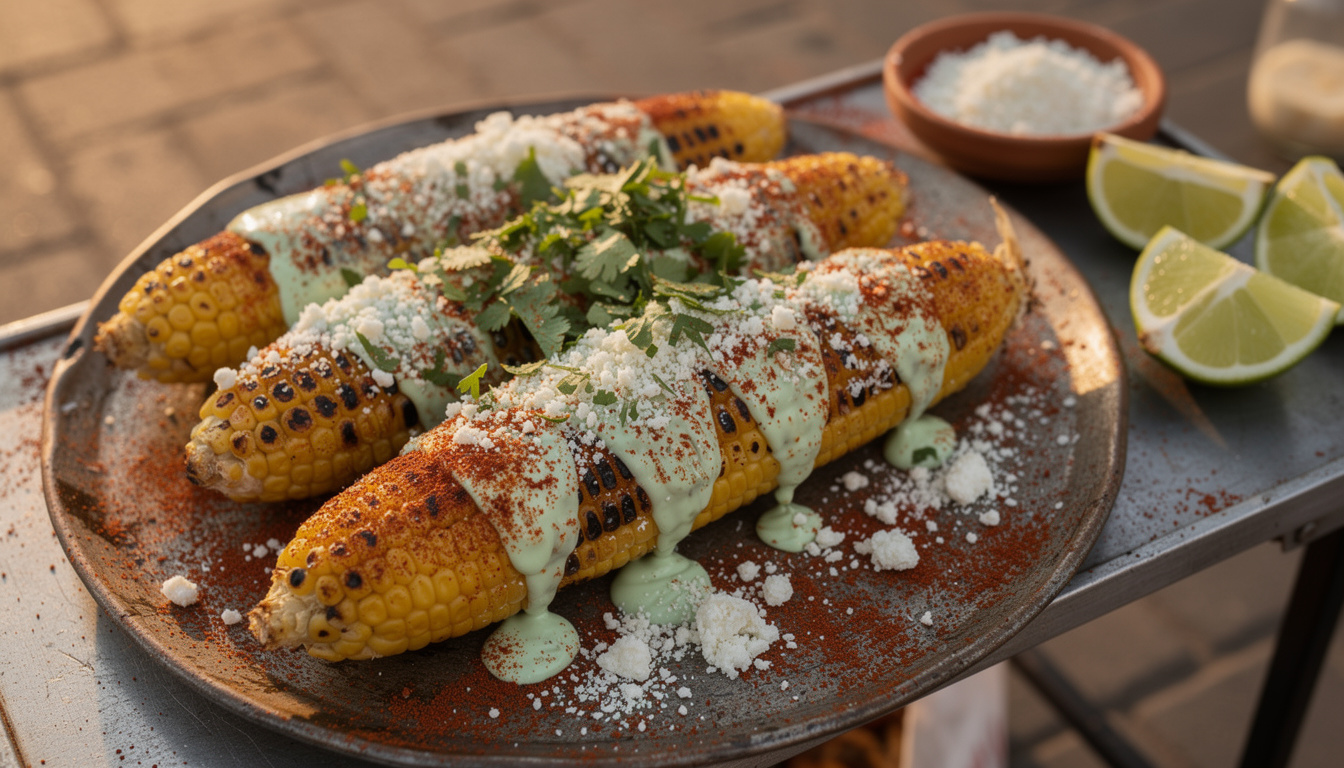 découvrez l'elote, le maïs grillé à la mexicaine, savoureux et épicé, parfait pour apporter une touche authentique à vos repas estivaux.