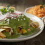 Enchiladas verdes : les enchiladas à la sauce tomatillo