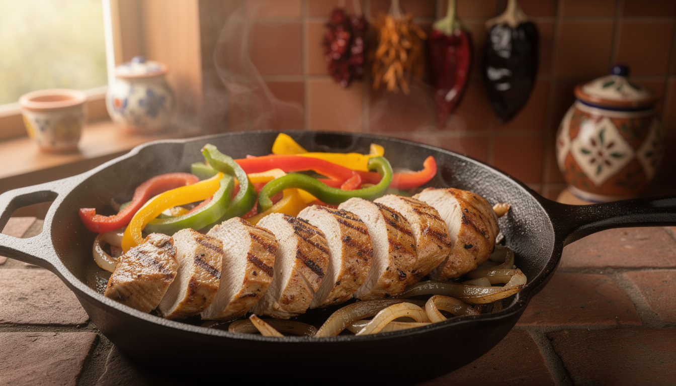 découvrez la recette des fajitas de pollo, des fajitas savoureuses au poulet grillé, parfaites pour un repas gourmand et facile à préparer.