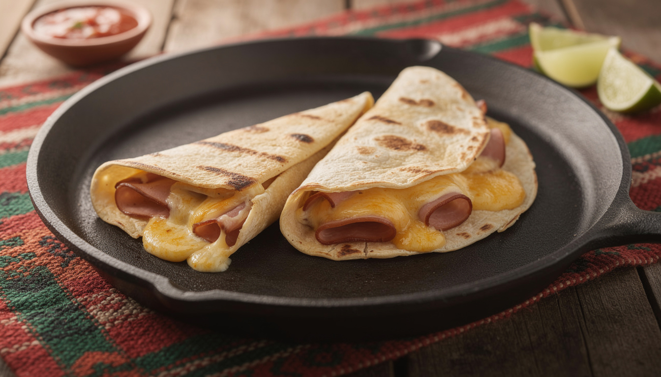 découvrez nos délicieuses sincronizadas, de savoureuses quesadillas garnies de jambon et fromage fondant, parfaites pour un repas rapide et gourmand.