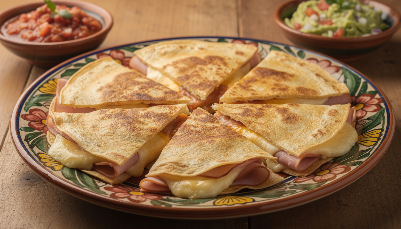 découvrez les sincronizadas, de délicieuses quesadillas garnies de jambon et fromage fondant, parfaites pour un repas savoureux et rapide.