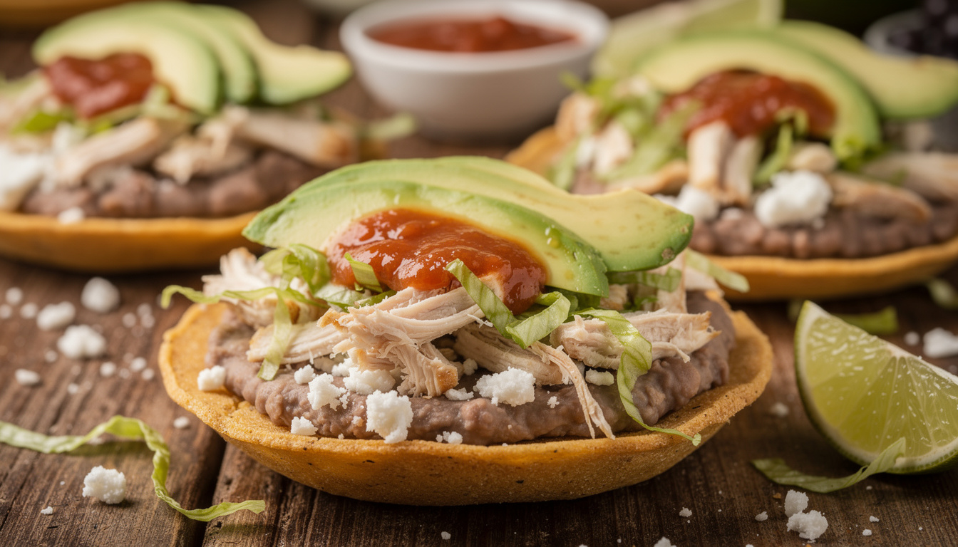 découvrez les sopes, ces savoureuses galettes de maïs épaisses garnies, un plat traditionnel mexicain riche en saveurs et textures.