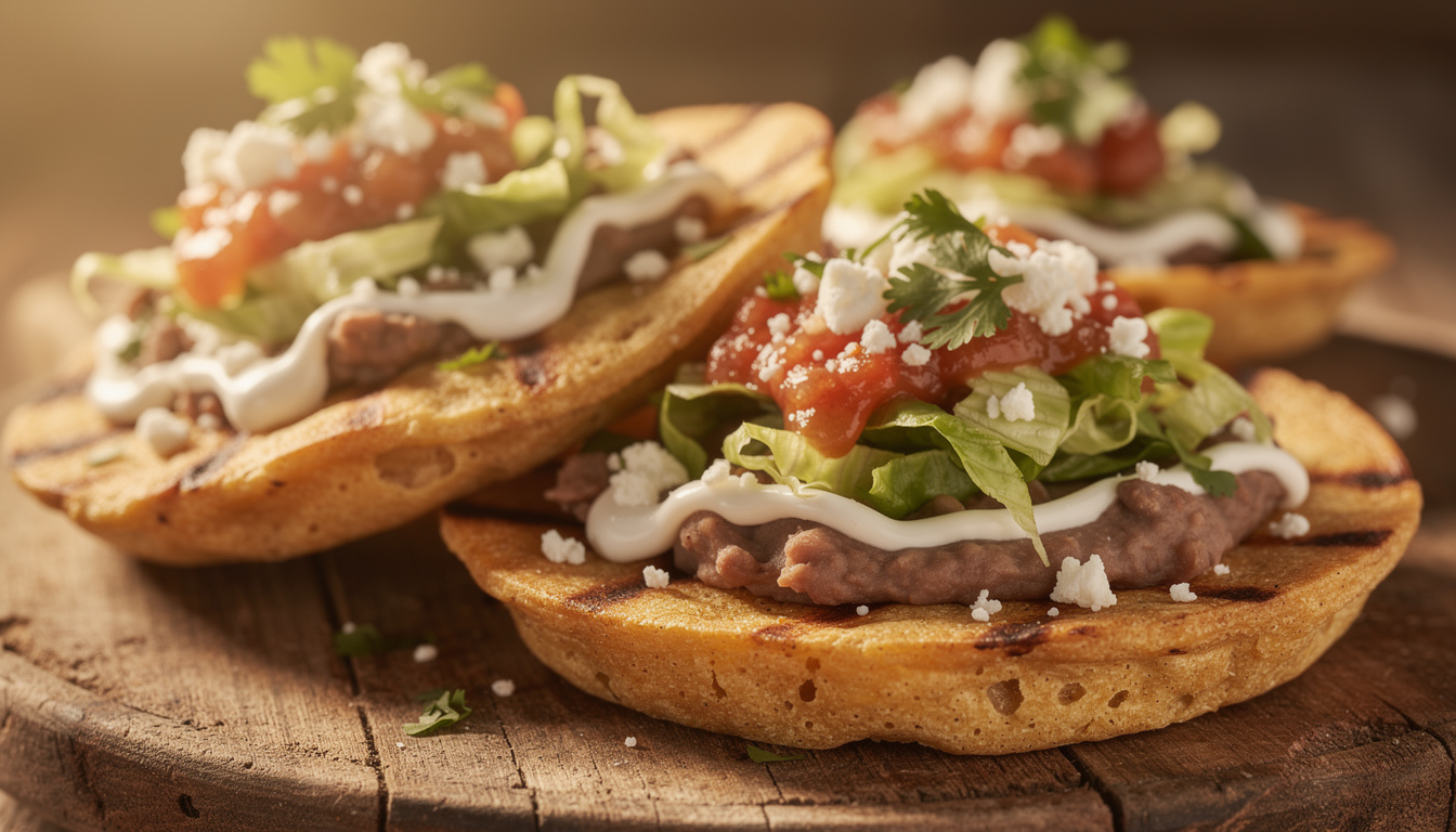 découvrez les sopes, ces délicieuses galettes de maïs épaisses garnies de saveurs authentiques pour un repas traditionnel mexicain savoureux.