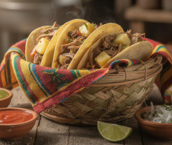 découvrez les tacos de canasta, ces délicieux tacos vapeur traditionnels, préparés et cuits à la vapeur dans un panier pour une saveur authentique et fondante.