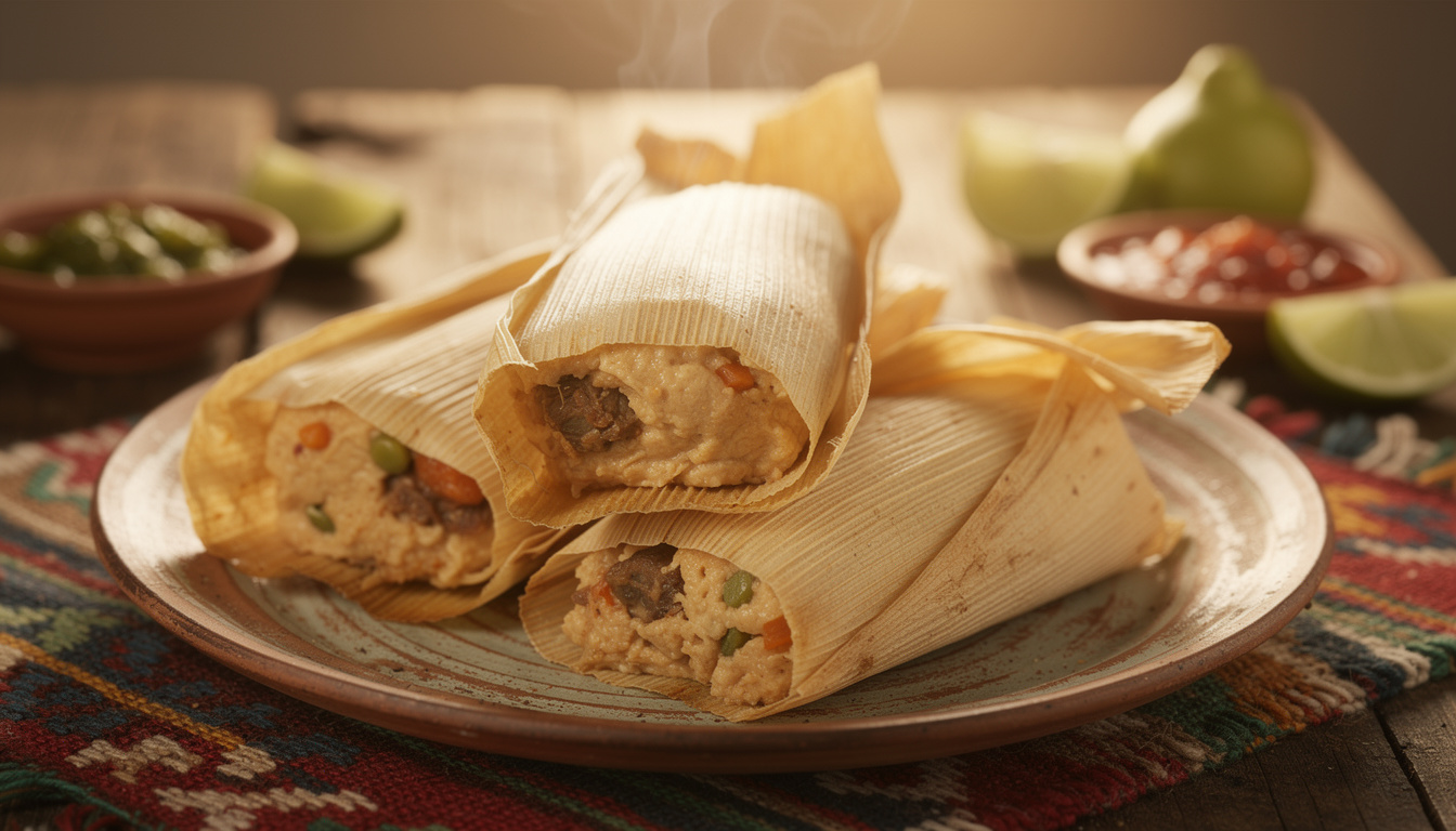 découvrez la recette traditionnelle des tamales à la pâte de maïs, un plat mexicain authentique et savoureux à préparer chez vous.