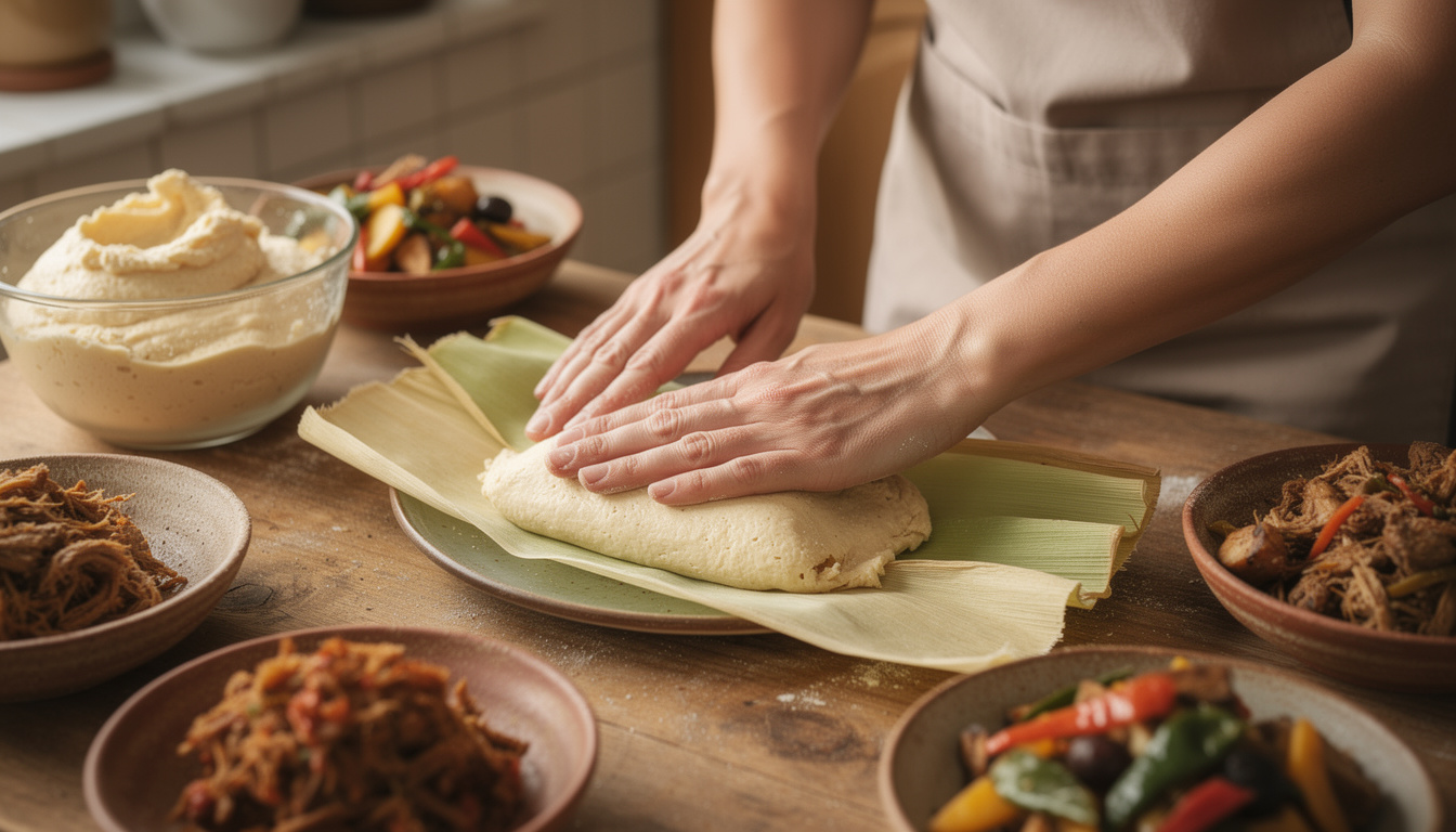 découvrez la recette traditionnelle des tamales à la pâte de maïs, un plat authentique et savoureux à préparer facilement chez vous.