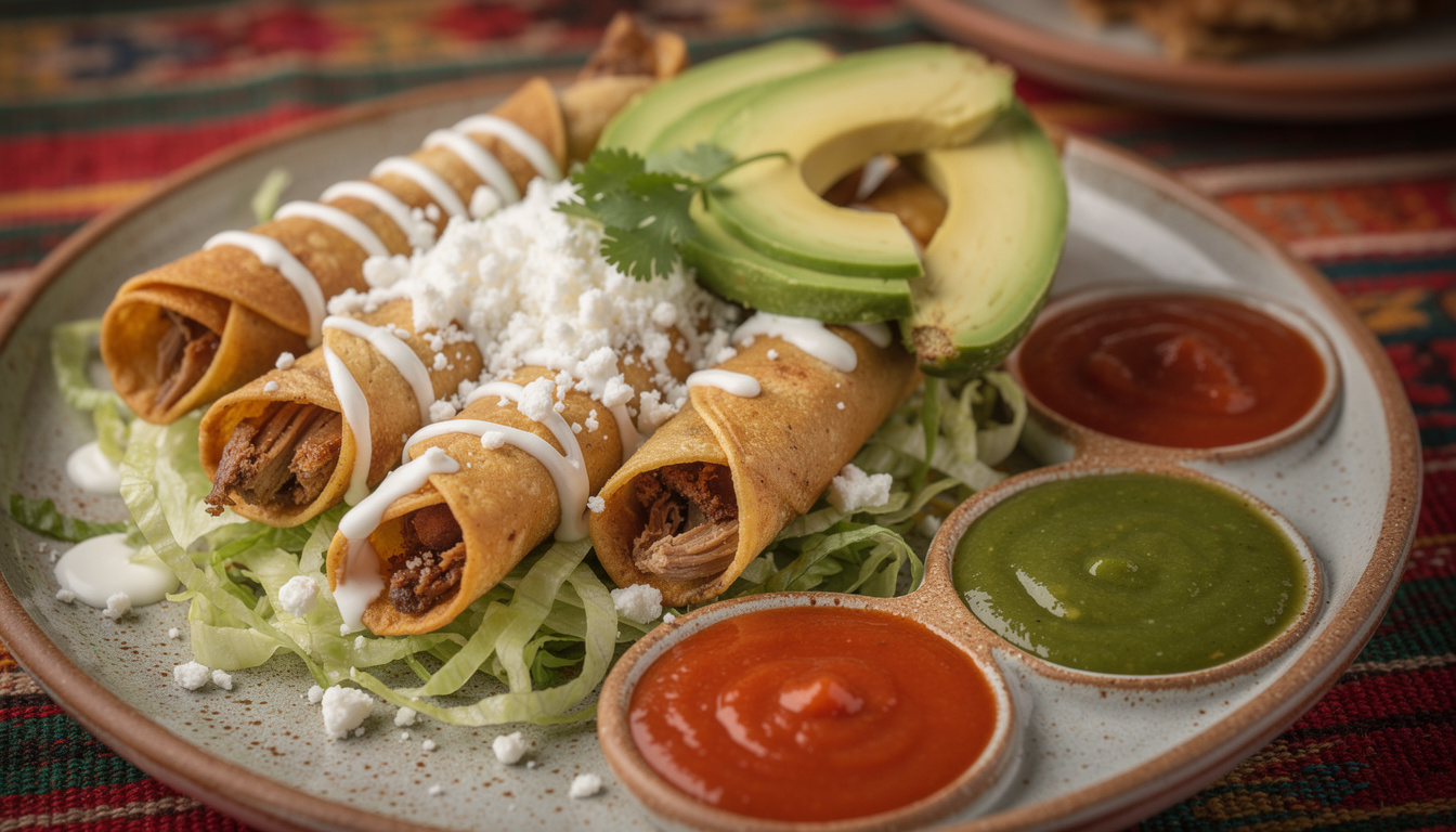 découvrez les taquitos, délicieux tacos roulés et frits, aussi appelés flautas. une spécialité mexicaine croustillante et savoureuse parfaite pour vos apéritifs ou repas.