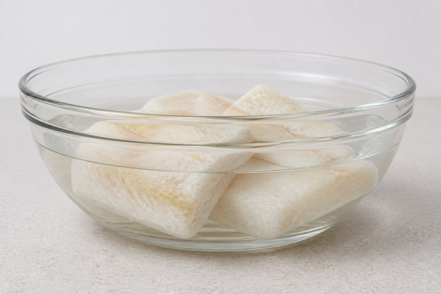 Techniques de rinçage pour les aliments solides